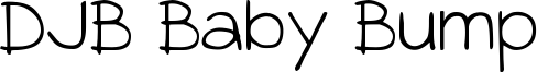 DJB Baby Bump Font