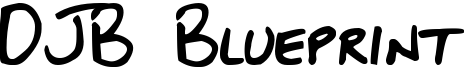 DJB Blueprint Font