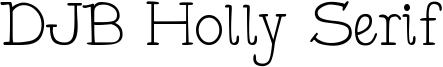 DJB Holly Serif Font