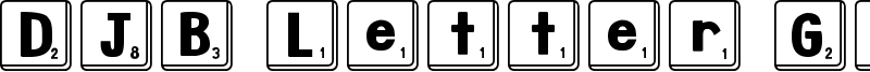 DJB Letter Game Tiles Font