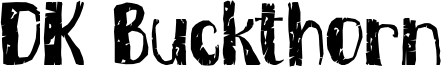 DK Buckthorn Font