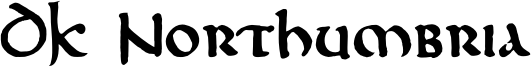 DK Northumbria Font