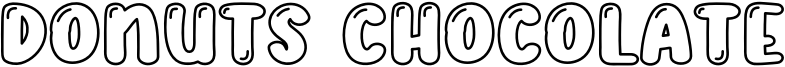 Donuts Chocolate Font
