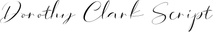 Dorothy Clark Script Font