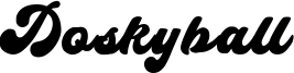 Doskyball Font