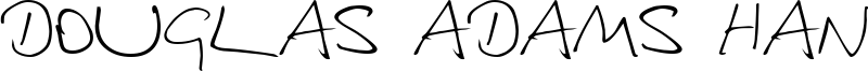 Douglas Adams Hand Font