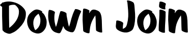 Down Join Font