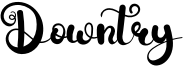 Downtry Font