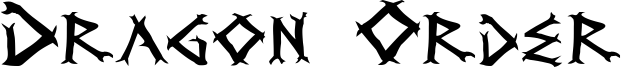 Dragon Order Font