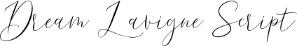 Dream Lavigne Script Font