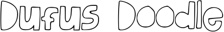 Dufus Doodle Font
