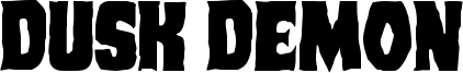 Dusk Demon Font