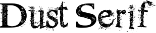 Dust Serif Font