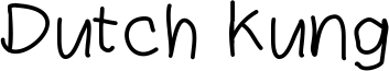 Dutch Kung Font