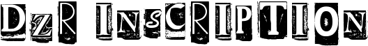 DZR Inscription Font