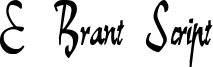 E-Brant Script Font