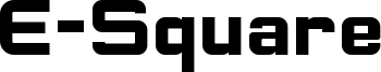 E-Square Font