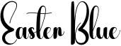 Easter Blue Font