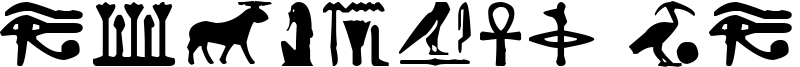 Egyptian Letters Font