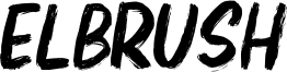 Elbrush Font