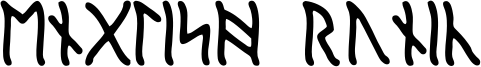 English Runic Font