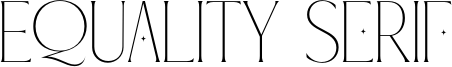 Equality Serif Font