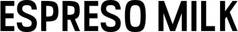 Espreso Milk Font