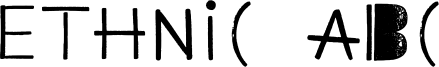 Ethnic ABC Font