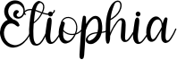 Etiophia Font