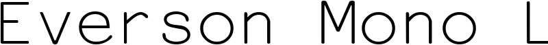 Everson Mono Latin Font