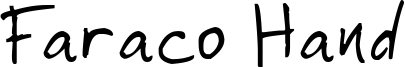 Faraco Hand Font