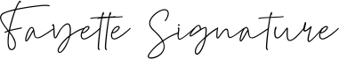Fayette Signature Font
