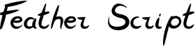 Feather Script Font
