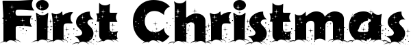 First Christmas Font