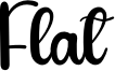 Flat Font