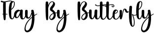 Flay By Butterfly Font