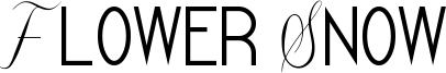 Flower Snow Font