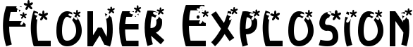 Flower Explosion Font