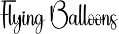 Flying Balloons Font