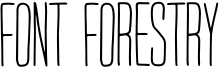 Font Forestry Font