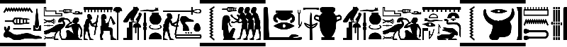 Fonts Vector Hieroglyps Font