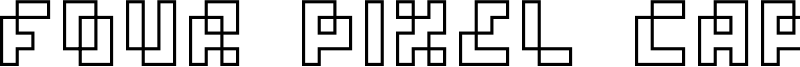 Four Pixel Caps Font