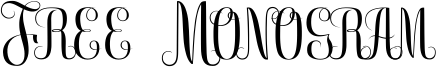 Free Monogram Font