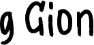 g Gion Font