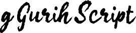 g Gurih Script Font