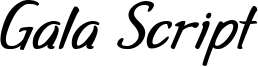Gala Script Font