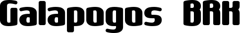Galapogos BRK Font