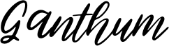 Ganthum Font