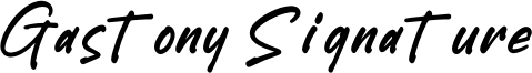 Gastony Signature Font