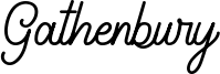 Gathenbury Font